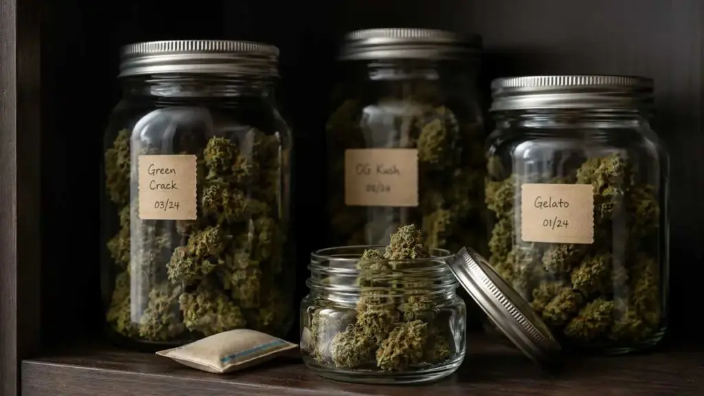 cannabis lagern